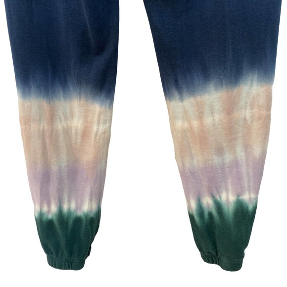 Wildfox Women's Navy Blue Tie Dye Pull-On Joggers Sweatpants - Size Small - Picture 4 of 5
